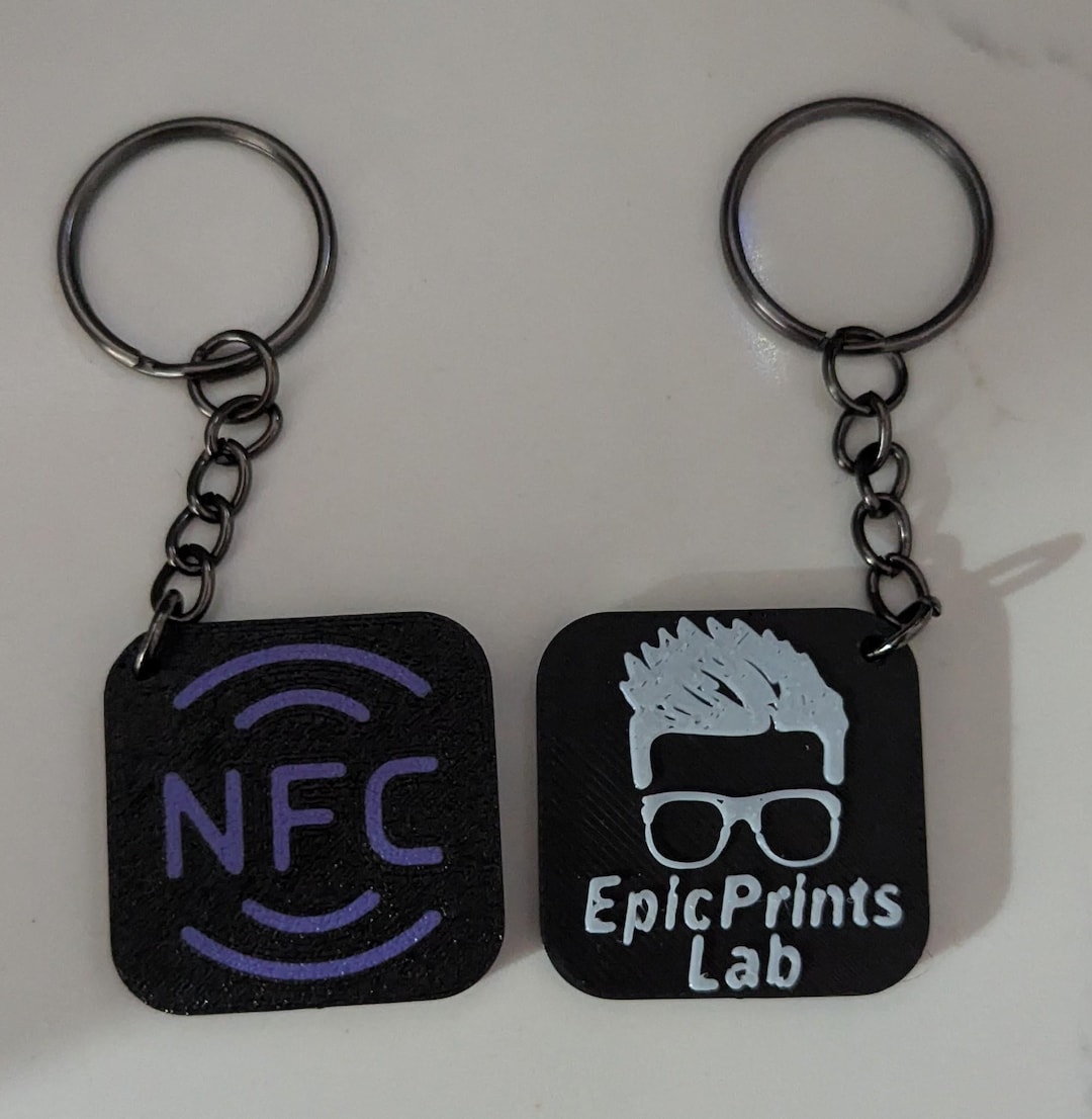 Making Nfc Keychains 3D Printed NFC Keychain: Custom Social Media Networking - Etsy