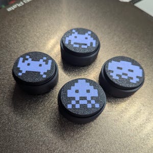 Space Invader 3D Printed Keyboard Switch Clicker Fidget Keychain
