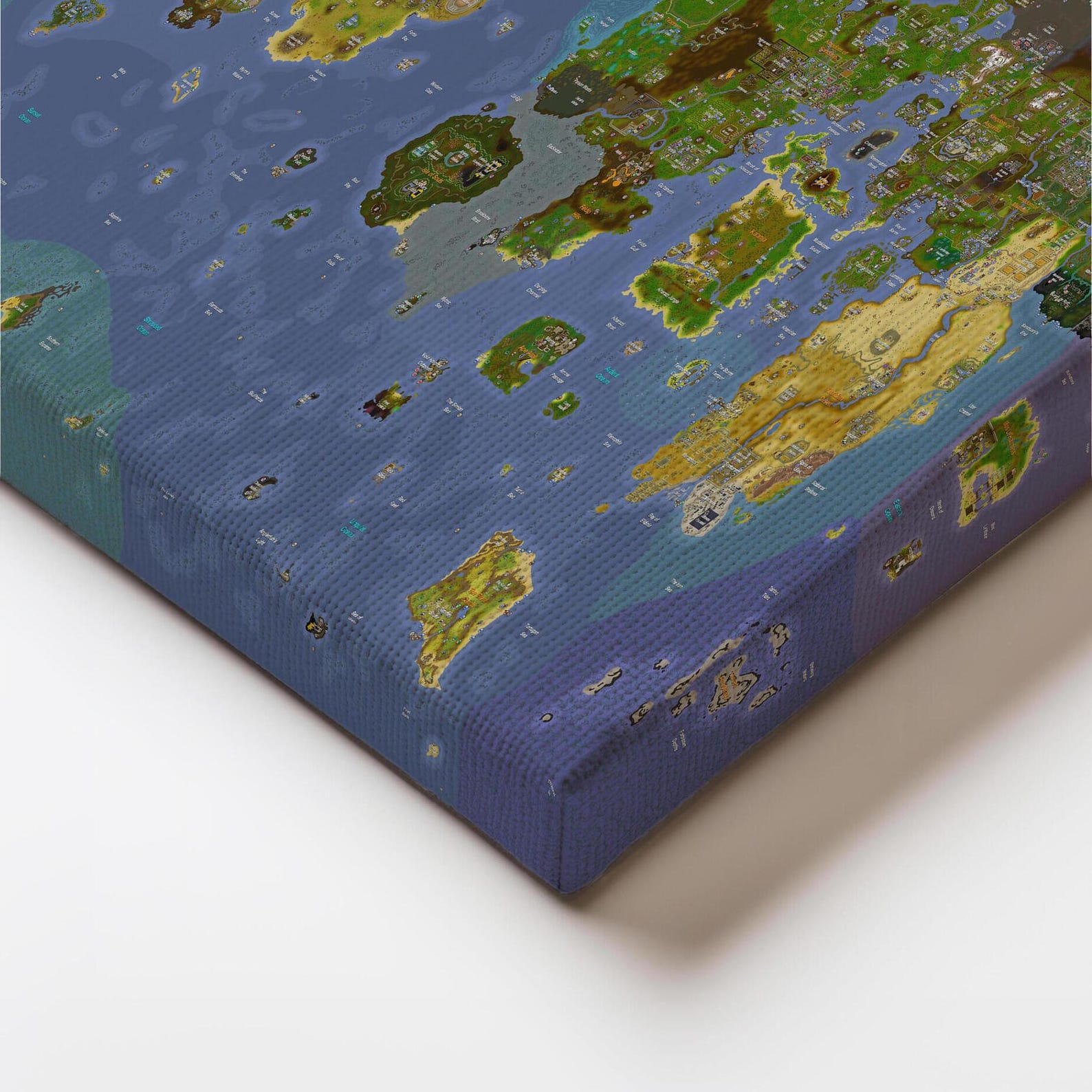 Oldschool Runescape World Map Wall Art, Jagex Poster, OSRS World Map ...