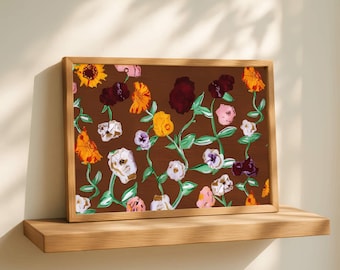 Surprise Piano Flowers Wall Prints, Swifty TS Merch Canvas Poster, Livingroom Wall Decor