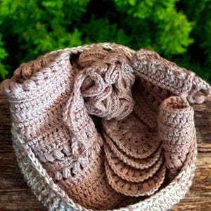 Crocheted Spa Set 9-Piece