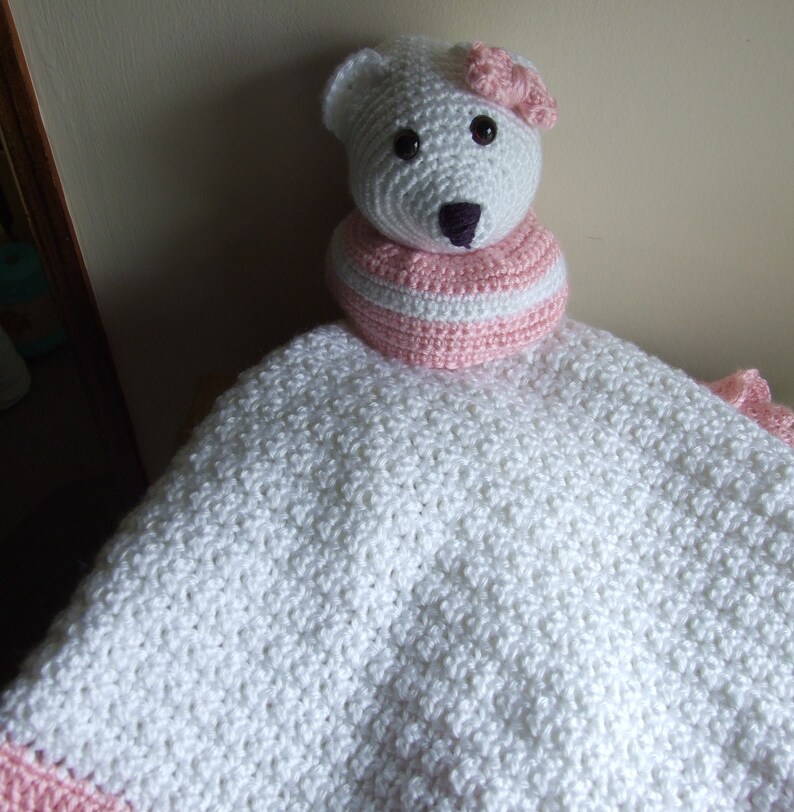Betsy the Bear Lovey Blanket