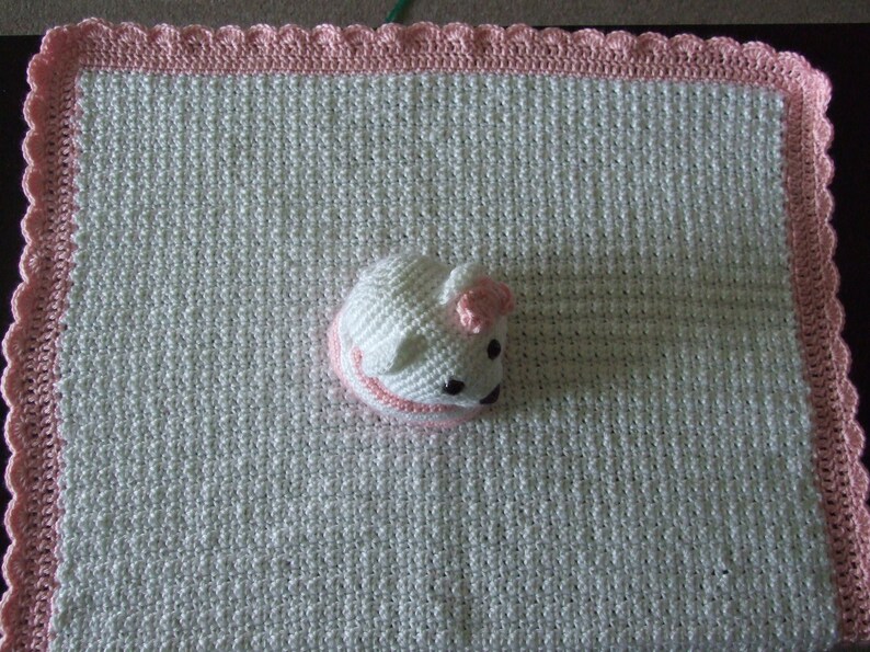 Betsy the Bear Lovey Blanket