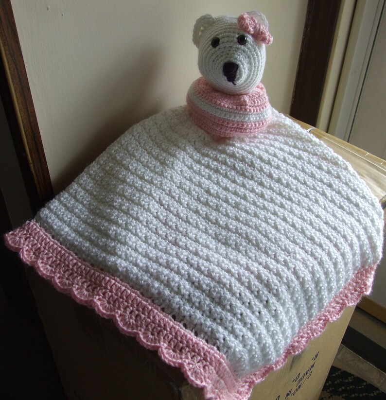 Betsy the Bear Lovey Blanket