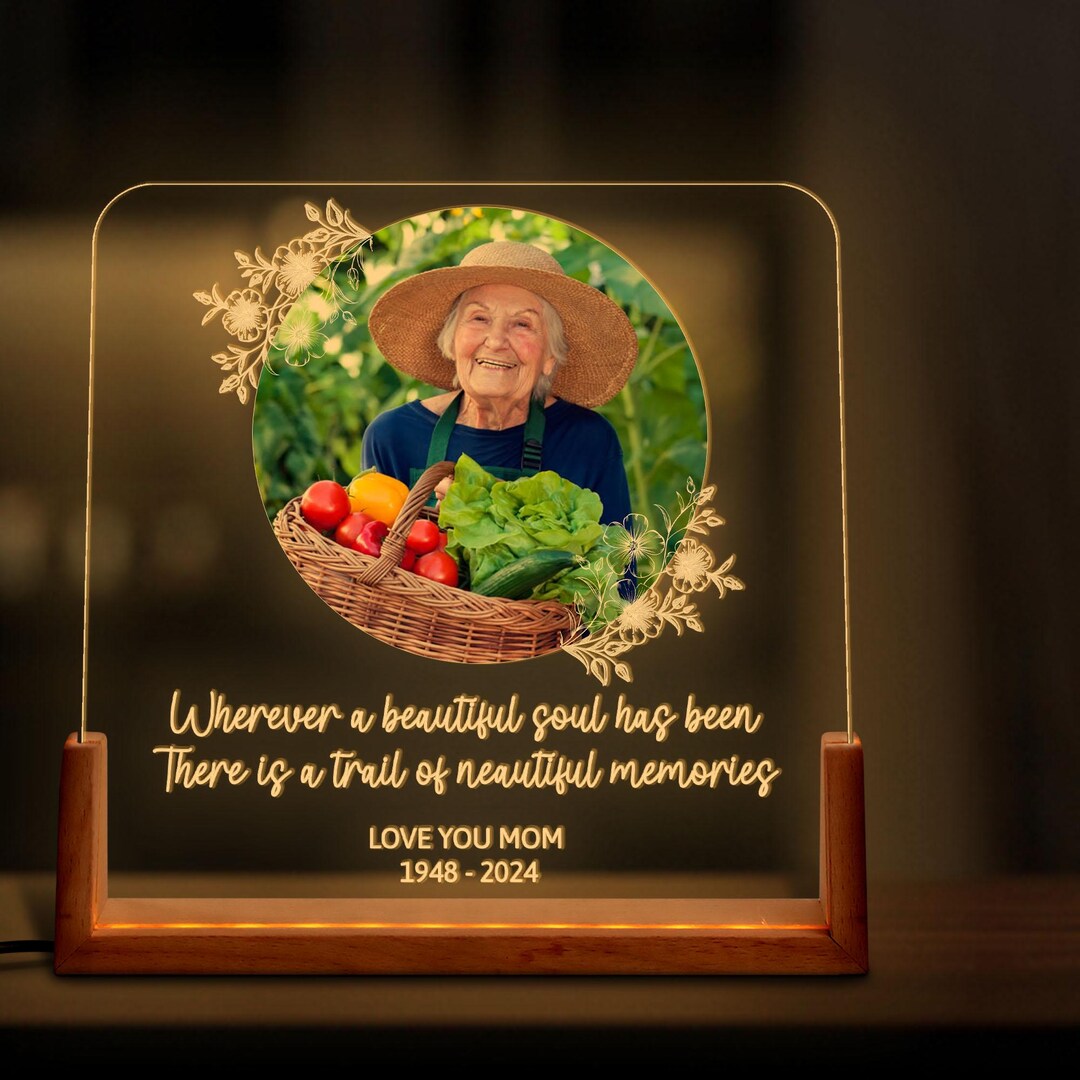 Personalized Mother Picture Frame Memorial Gift, Customized Plaque ...