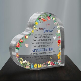 Placca In Acrilico 'Thank You For Being Love' – Regalo Di Ringraziamento Per Migliore Amico, Insegnante, Collega