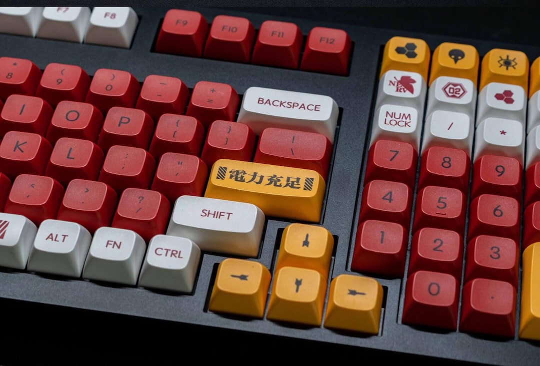 138 Pcs Eva Unit-02 Keycap Set,xda Profile,artisan Keycaps for Cherry ...