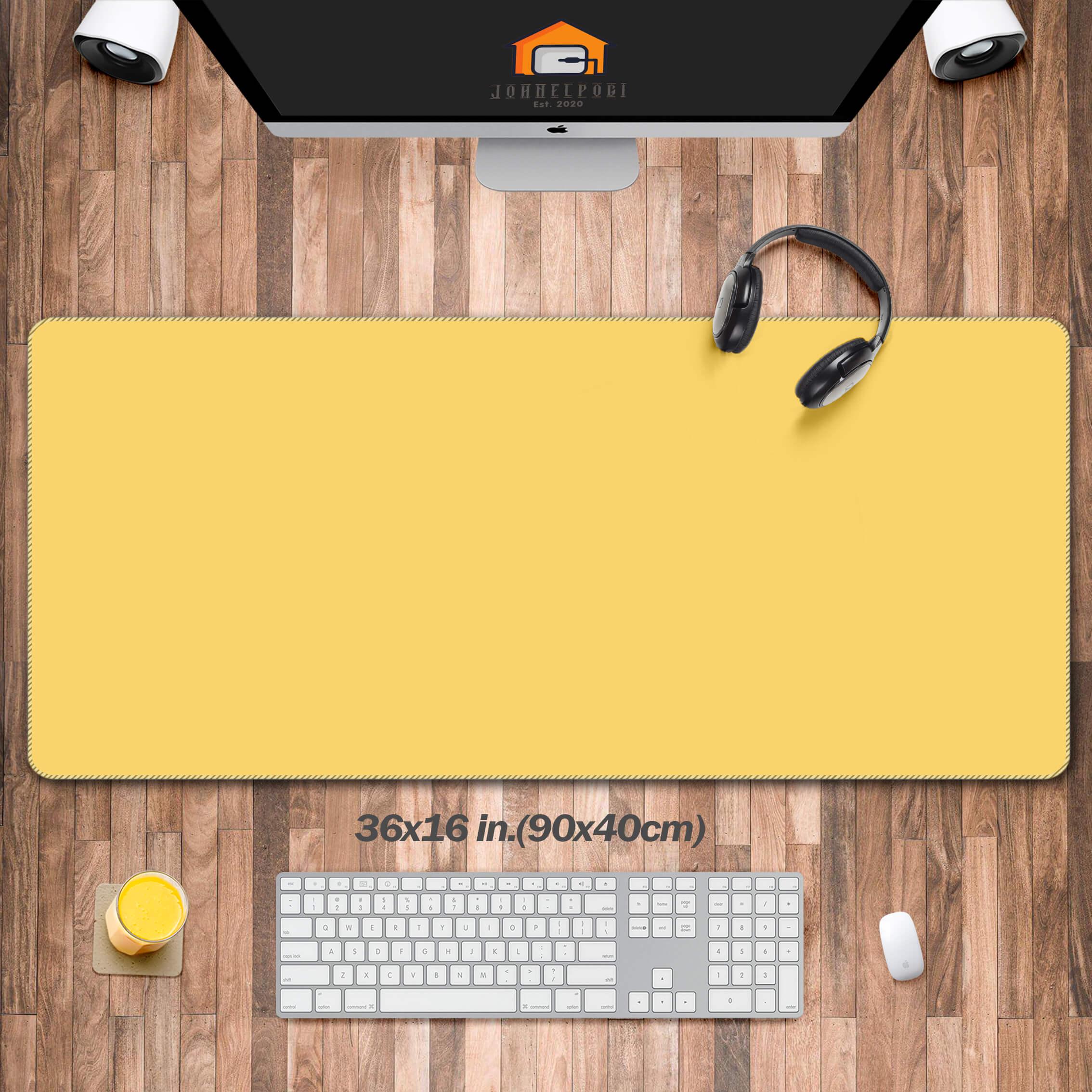 Schenbrunn yellow, Schönbrunner gelb Mouse Pads Cute, Solid Color Desk Pad,  Pure Colors Desk Mat, monochrome color, minimalist desk Decor.