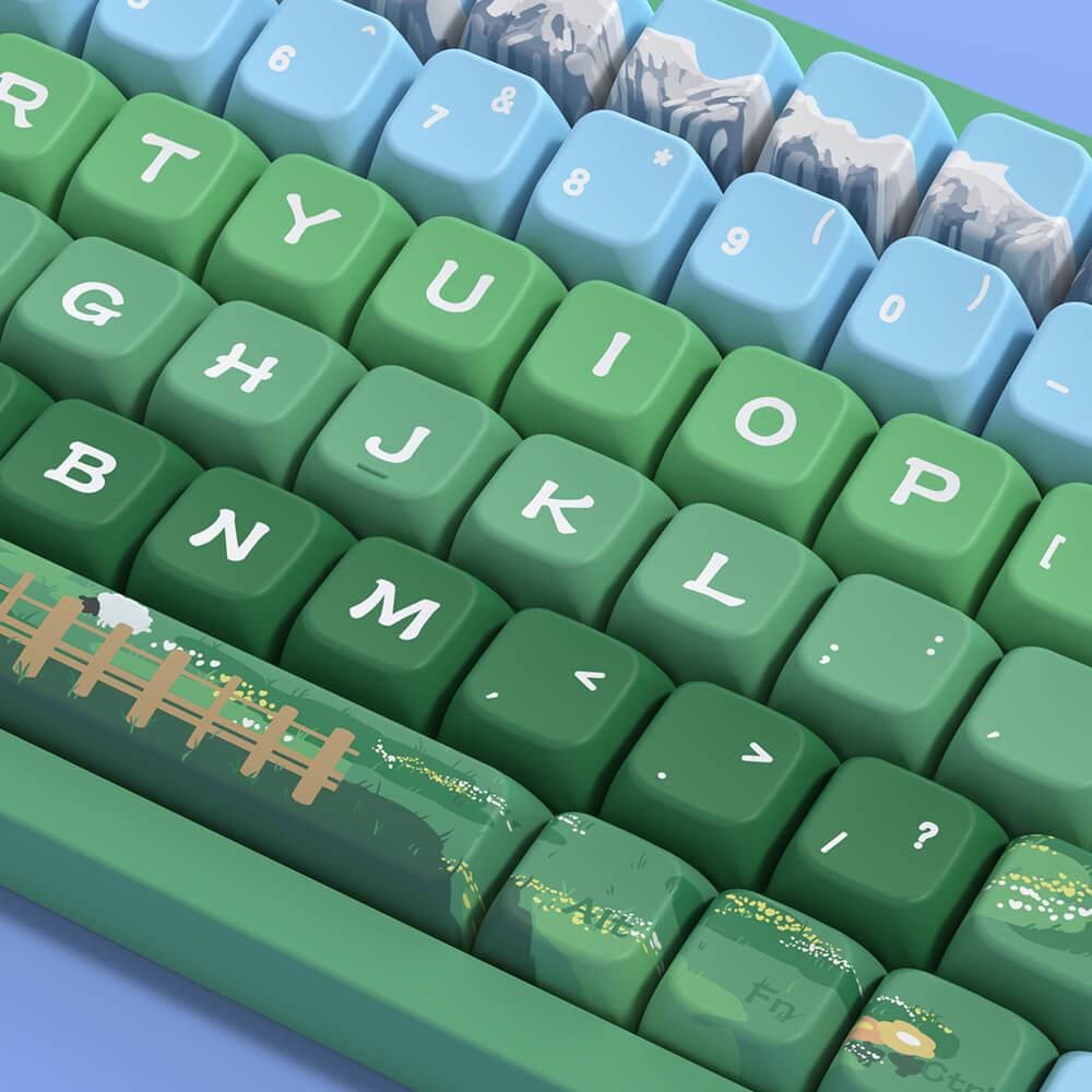 ALPS緑軸 キーボード+ALPS緑軸38個+キーキャップ / ALPS SKCL GREEN PS