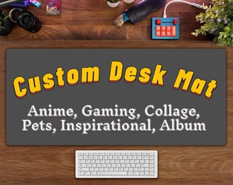 Custom Gaming Mouse Pad, Anime Desk Mat, Custom Gift, Personalized Gift, Custom MTG TCG Playmat, Gift For Him, Christmas gift, keyboard mat