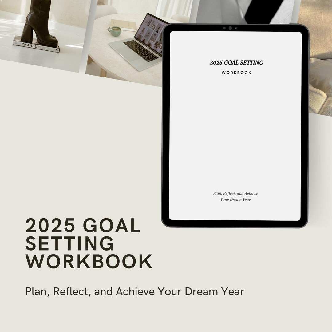 2025 Goal Setting Workbook - Goal Planner - Yearly, Quaterly & Monthly ...