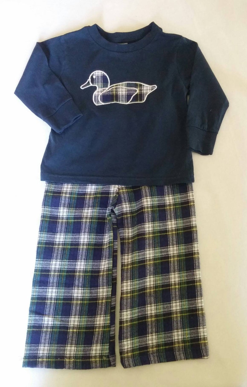Boys Lightsaber Red Plaid Flannel Pajama Set Name included