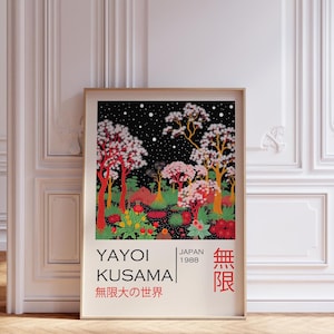 Yayoi Kusama Art Print, Kusama Poster, Japanese Wall Art, Kusama Exhibition, Yayoi Kusama Poster, Yayoi Kusama Print, Modern Home Decor