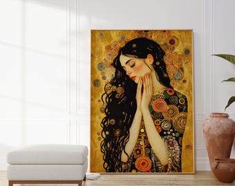 Gustav Klimt Art, Gustav Klimt Print, Klimt Artwork, Gustav Klimt poster, digital download, wall art, Ornamental art, Art Nouveau print