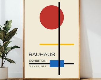 Bauhaus print, Bauhaus poster,  Geometric Art Print, Bauhaus art prints, Minimalist art, art print, Modern Minimalist Printable Art