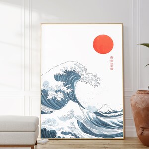 The Great Wave off Kanagawa, Hokusai Wave, The Great Wave Poster, Hokusai Print, Hokusai, Japandi Wall Art, Japanese Art, Hokusai Poster