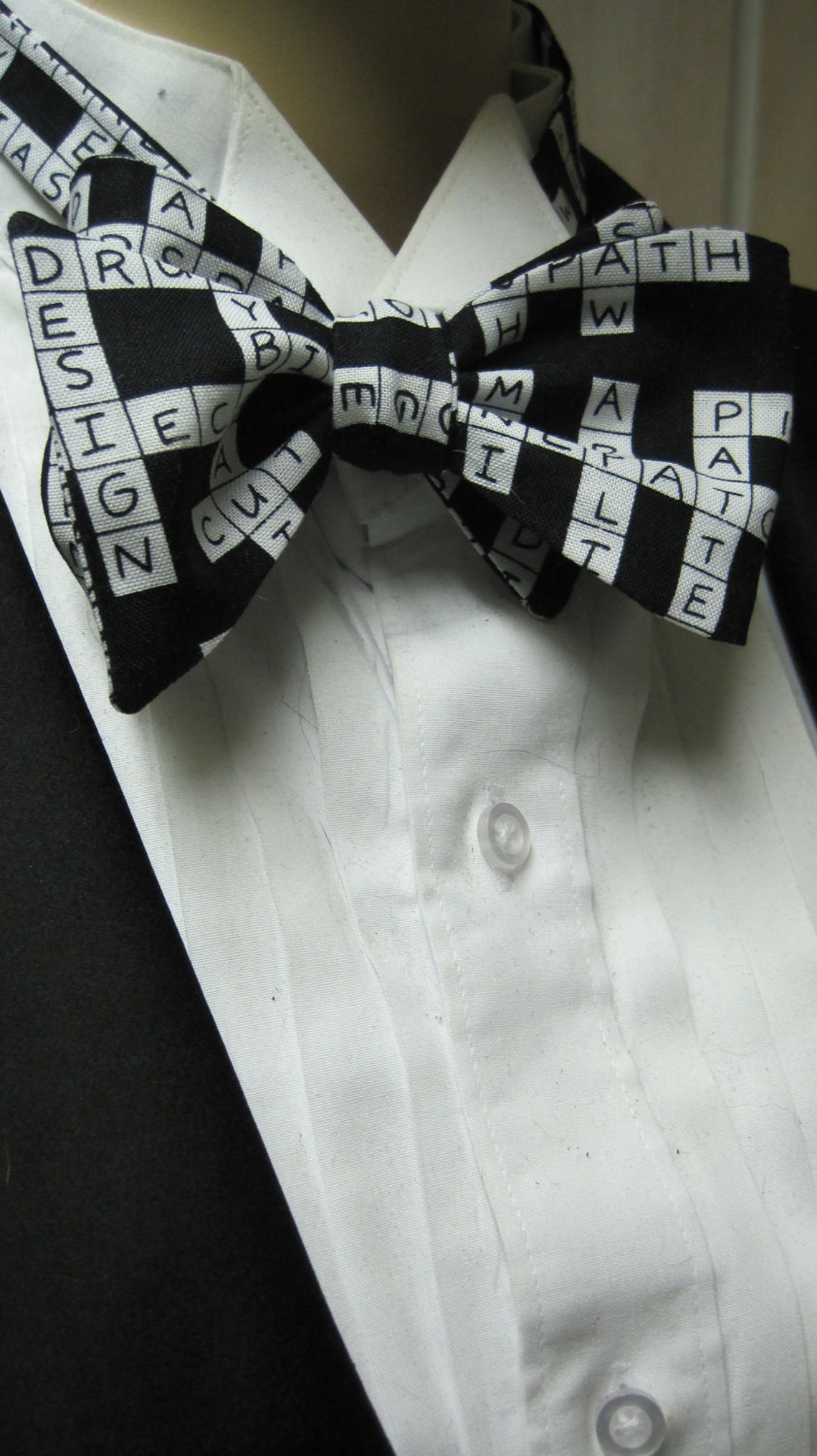 Crossword Puzzle Bow Tie Etsy