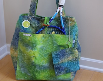 NEW Reversible Batik Pickle Ball /Tennis Bag