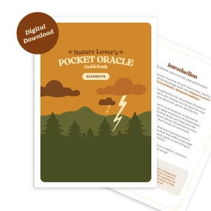 Guide numérique météo Oracle Deck, mini cartes de pleine conscience révélatrices de bonne aventure, cartes Oracle pour les amateurs de plein air, cartes New Age Self Care