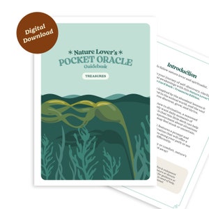 Treasures Oracle Deck Digital Guidebook, Mini Fortune Telling Mindfulness Cards, Outdoor Lover Oracle Cards, New Age Self Care Cards