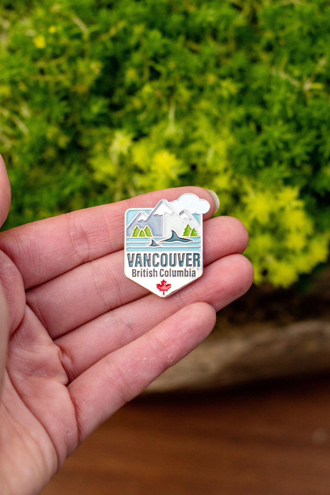 Vancouver Enamel Pin, Pacific Northwest Soft Enamel Pin, British