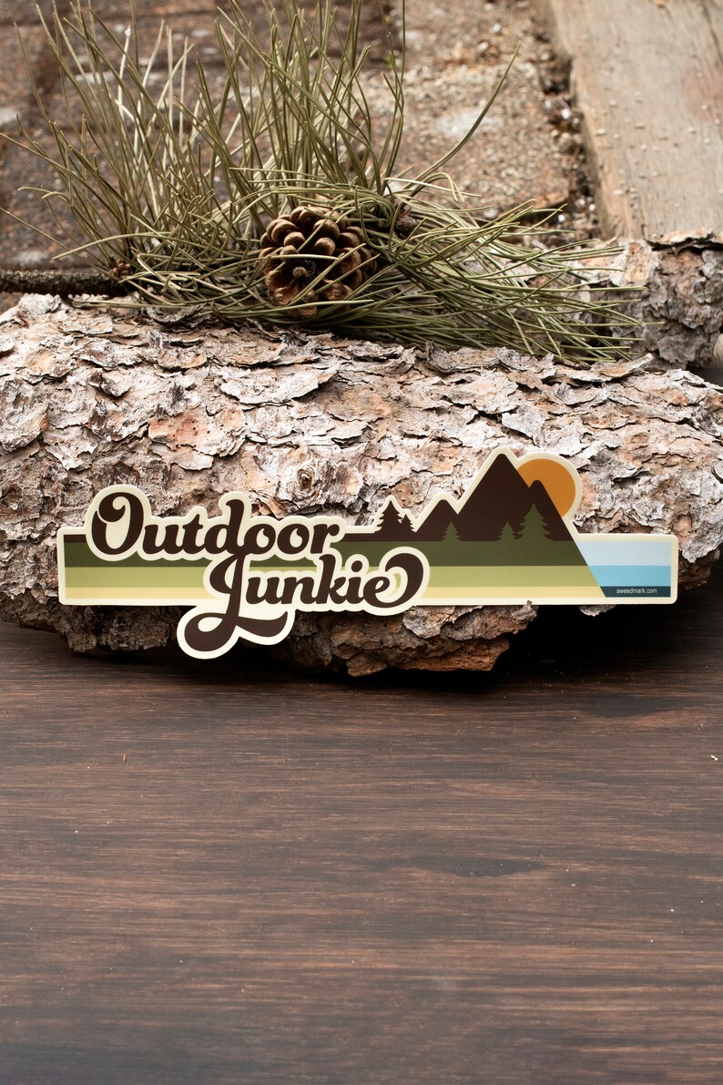 OUTDOOR JUNKIE Bumper Sticker Car Decals Nature Lover Etsy