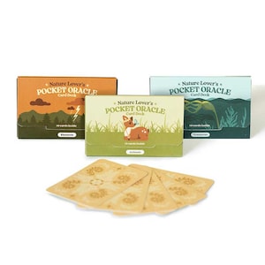 Jeu de cartes Oracle Nature, mini cartes de pleine conscience révélatrices de l'avenir, cartes Oracle pour les amateurs de plein air, cartes d'affirmation de soi New Age [NLPO-AET]