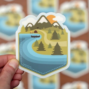 Adventure Sticker Pack Travel Stickers Camping Stickers Hiking Stickers  Outdoor Explore Photography Stickers Waterproof Decal 