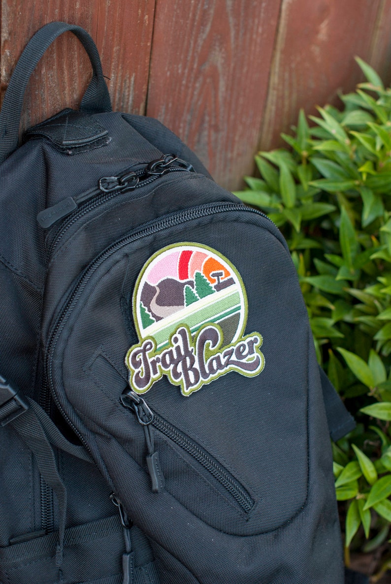 Trail Blazer Hook and Loop Patch Backpack Patch Adventure Etsy