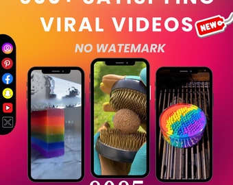 Más de 600 videos de Reels satisfactorios / clips ASMR, relajantes e hipnóticos para TikTok, Instagram, YouTube