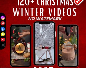 Más de 120 vídeos navideños y clips festivos y mágicos para las redes sociales