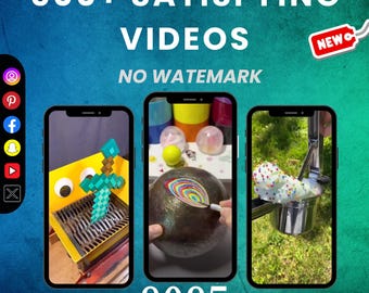 Más de 500 vídeos satisfactorios / clips hipnóticos y relajantes para redes sociales