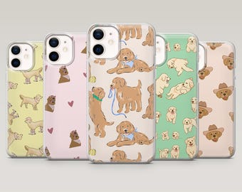 Golden Retriever Phone Case Intelligent Pet Puppy Cover for iPhone 17Pro, 16, 15, 14, 13, Samsung S25, S24, S23, S22, A16, A56, Pixel 10, 9