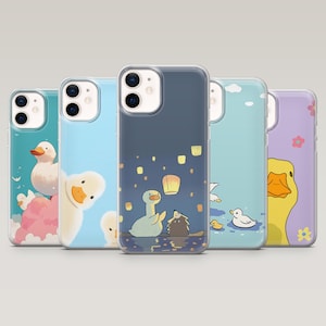 Cute Duck Phone Case Nature Goose Cover for iPhone 16 Pro, 15, 14, 13, 12, Samsung S25, S24, S23Fe, S22, A16, A55, Pixel 9