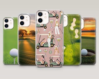 Golf Phone Case Golfing Birdie Cover for iPhone 17Pro, 16, 15, 14, 13, 12, Samsung S25, S24, S23Fe, S22, A16, A26, A56, Pixel 10, 9Pro