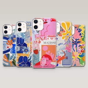 Henri Matisse Phone Case Matisse Painting Cover for iPhone 16 Pro, 15, 14, 13, 12, Samsung S25, S24, S23Fe, S22, A16, A25, Pixel 9Pro, 8A