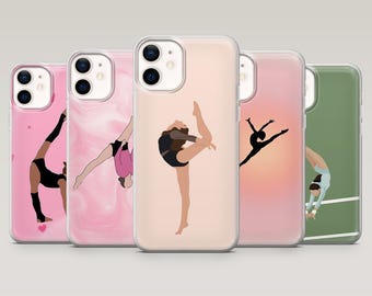 Gymnastics Phone Case Athlete Gymnast Cover for iPhone 17Pro, 16, 15, 14, 13, 12, Samsung S25, S24, S23Fe, S22, A16, A26, A56, Pixel 10,9Pro