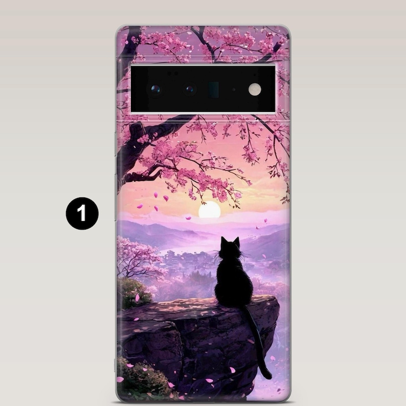 Black Cat Phone Case Night Sky Nature Cover for Google Pixel 10, 10pro ...