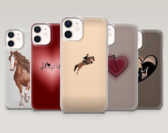 Horse Phone Case Equestrian Pony Mule Cover for iPhone 17Pro, 16, 15, 14, 13, 12, Samsung S25, S24, S23Fe, S22, A16, A26, A56, Pixel 10,9Pro