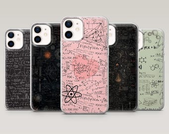 Calculation phone Case Math Science Physics Cover for iPhone 16 Pro, 15, 14, 13,12, Samsung S25+, S23Fe, S24Ultra,S22,A16,A55,Pixel 9Pro