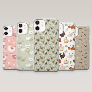 Huhn Handyhülle Farm Nugget Hahn Cover für iPhone 16 Pro, 15, 14, 13,12, Samsung S25+, S23Fe, S24Ultra,S22,A16,A55,Pixel 9Pro
