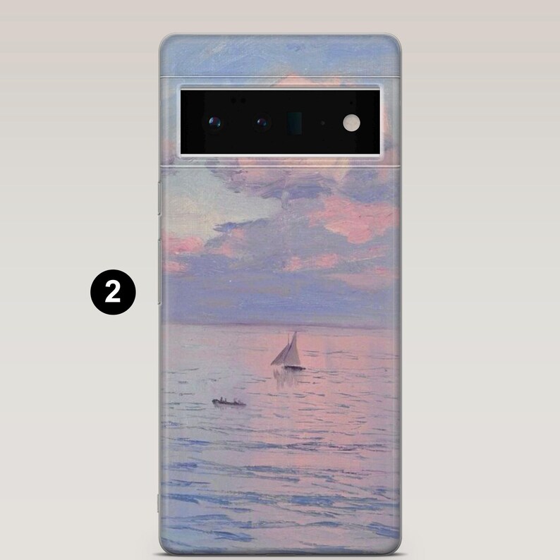 Claude Monet Handyhülle Vintage Artwork Gemälde Cover für Google Pixel 10, 10Pro, 9, 9Pro, 8A, 7A, Samsung S25, S24, S23, A16, iPhone 17,16 Bild 3