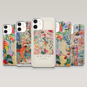 Henri Matisse Phone Case Matisse Abstract Art Cover for iPhone 16 Pro, 15, 14, 13,12, Samsung S25+, S23Fe, S24Ultra,S22,A16,A55,Pixel 9Pro