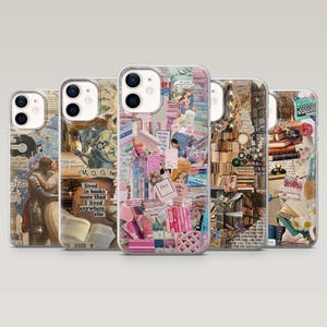 Book Lover Phone Case Bookish Book Cover for iPhone 16 Pro, 15, 14, 13,12, Samsung S25+, S23Fe,S24Ultra,S22,A16,A55,Pixel 9