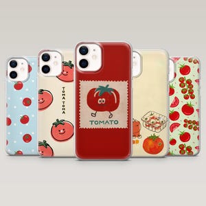 Tomato Handyhülle Rote Tomate Veggie für iPhone 16 Pro, 15, 14, 13, 12, Samsung S25+, S23Fe, S24Ultra, S22,A16,A55,Pixel 9Pro