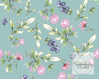 Spring Flower print, floral seamless deisgn, surface pattern, fabric design