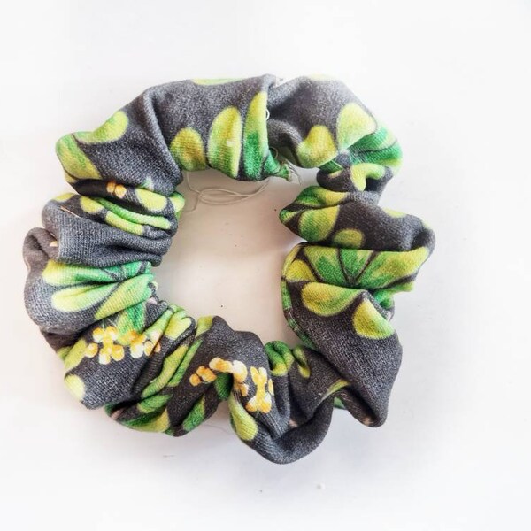 Acacia Leaves Scrunchie, for kids and adults. Hair ties, hairbands