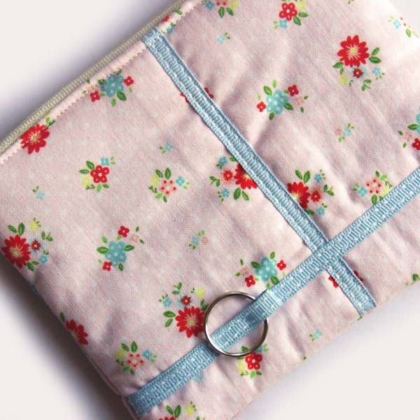 Pink posy coin purse - SALE