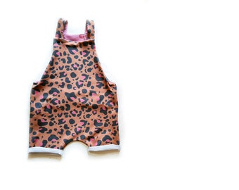 Leopard print baby clothes, summer romper, dungarees, shorts