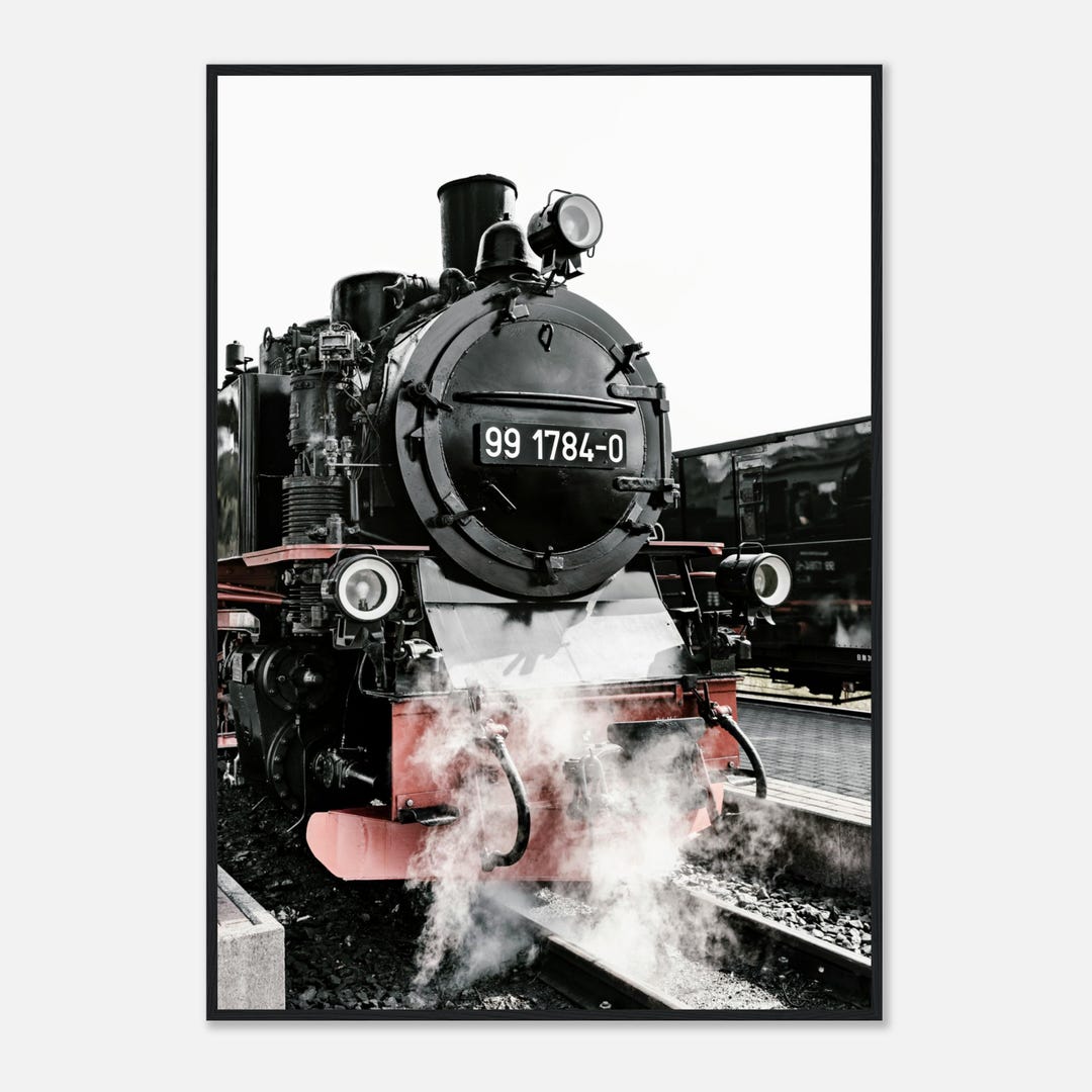 Steam Engine Wall Art - Vintage Train Print, Locomotive Photography ...